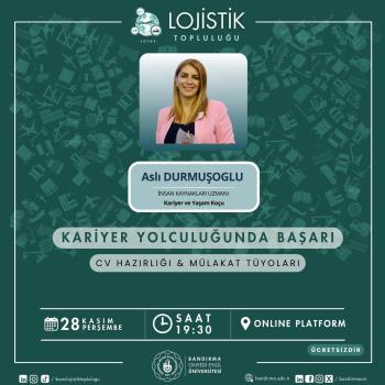 Lojistik Topluluğu Online Etkinlik Düzenliyor.