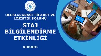 Bölümümüz Staj Dönemi Yaklaşırken Öğrenci Bilgilendirme Semineri Gerçekleştirdi