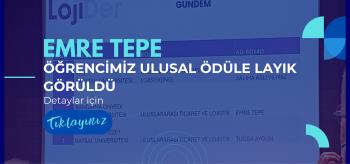 Öğrencimizin Ulusal Ödül Başarısı