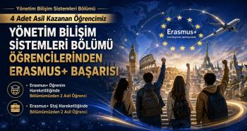 YÖNETİM BİLİŞİM SİSTEMLERİ BÖLÜMÜ ÖĞRENCİLERİNDEN ERASMUS+ BAŞARISI