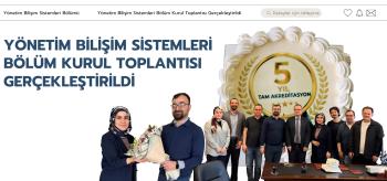 YÖNETİM BİLİŞİM SİSTEMLERİ BÖLÜMÜNDE KALİTE ODAKLI DÖNÜŞÜM: AKREDİTASYON SONRASI BÖLÜM KURUL TOPLANTIMIZ GERÇEKLEŞTİ