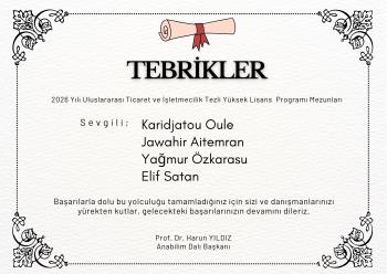 Anabilim Dalımızda Başarılı Tez Savunmaları!