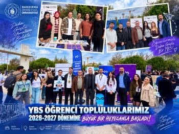YBS ÖĞRENCİ TOPLULUKLARIMIZ 2026-2027 DÖNEMİNE BÜYÜK BİR HEYECANLA BAŞLADI!